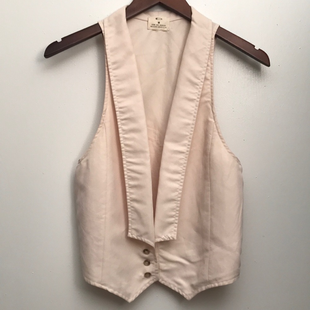 Pins & Needles Cream Suedette Women’s Vest Size M